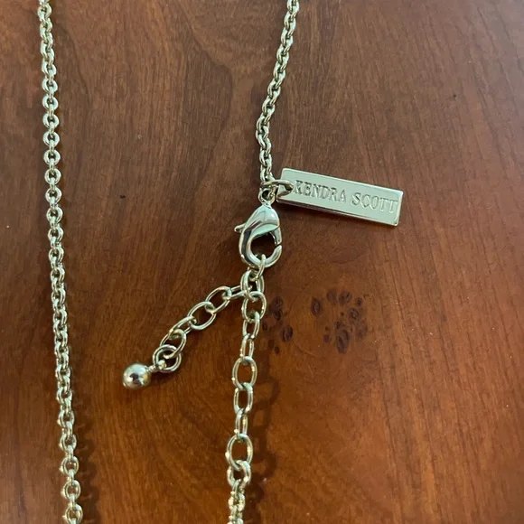 Kendra Scott Gold and Blue Pendant Necklace - Picture 4 of 5